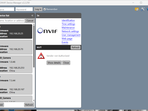 ONVIF Device Manager v2.2 onvif协议内网检测